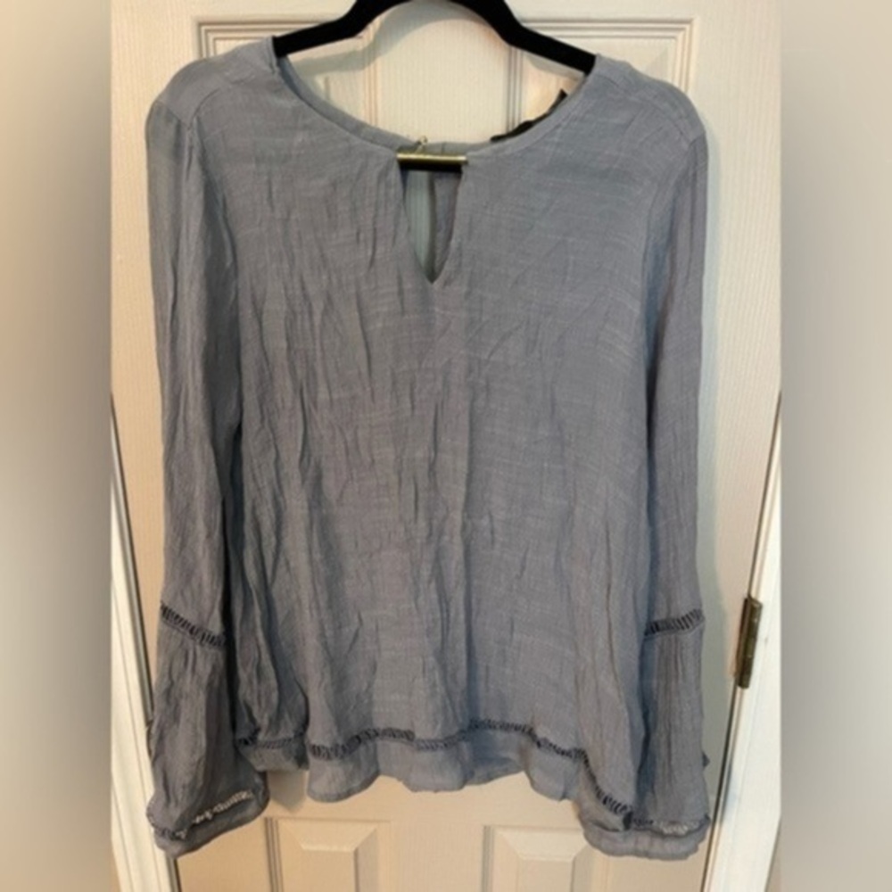 Harvé Bernard Flouncy Sleeve Blouse